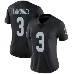 Women's Daryle Lamonica Las Vegas Raiders No.3 Limited Team Color Vapor Untouchable Jersey - Black