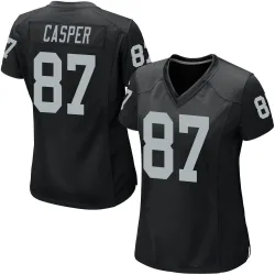 Women's Dave Casper Las Vegas Raiders No.87 Game Team Color Jersey - Black