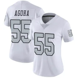 Women's David Agoha Las Vegas Raiders No.55 Limited Color Rush Jersey - White