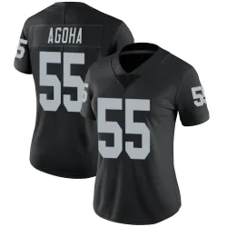 Women's David Agoha Las Vegas Raiders No.55 Limited Team Color Vapor Untouchable Jersey - Black