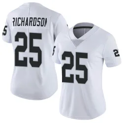 Women's Decamerion Richardson Las Vegas Raiders No.25 Limited Vapor Untouchable Jersey - White