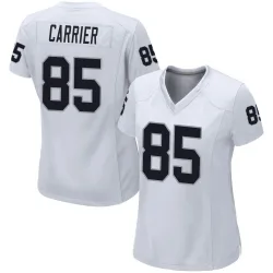 Women's Derek Carrier Las Vegas Raiders No.85 Game Jersey - White