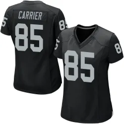 Women's Derek Carrier Las Vegas Raiders No.85 Game Team Color Jersey - Black