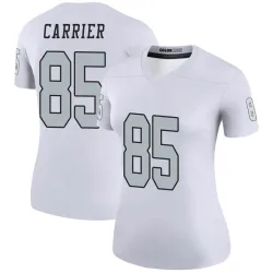 Women's Derek Carrier Las Vegas Raiders No.85 Legend Color Rush Jersey - White