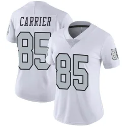 Women's Derek Carrier Las Vegas Raiders No.85 Limited Color Rush Jersey - White