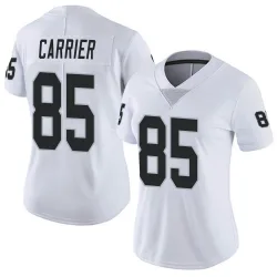 Women's Derek Carrier Las Vegas Raiders No.85 Limited Vapor Untouchable Jersey - White