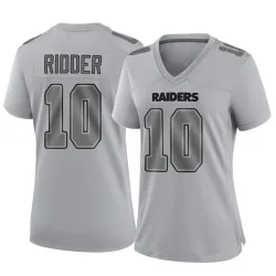 Women's Desmond Ridder Las Vegas Raiders No.10 Game Atmosphere Fashion Jersey - Gray