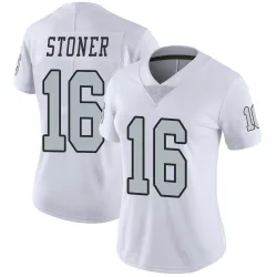 Women's Dillon Stoner Las Vegas Raiders No.16 Limited Color Rush Jersey - White