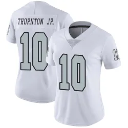 Women's Dont'e Thornton Jr. Las Vegas Raiders No.10 Limited Color Rush Jersey - White