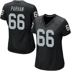 Women's Dylan Parham Las Vegas Raiders No.66 Game Team Color Jersey - Black