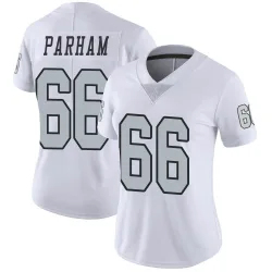 Women's Dylan Parham Las Vegas Raiders No.66 Limited Color Rush Jersey - White