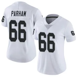 Women's Dylan Parham Las Vegas Raiders No.66 Limited Vapor Untouchable Jersey - White