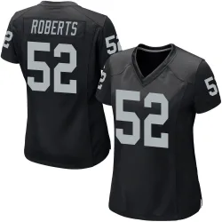 Women's Elandon Roberts Las Vegas Raiders No.52 Game Team Color Jersey - Black