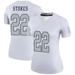 Women's Eric Stokes Las Vegas Raiders No.22 Legend Color Rush Jersey - White