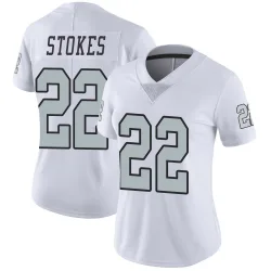 Women's Eric Stokes Las Vegas Raiders No.22 Limited Color Rush Jersey - White