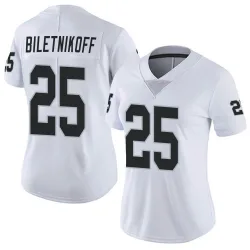 Women's Fred Biletnikoff Las Vegas Raiders No.25 Limited Vapor Untouchable Jersey - White