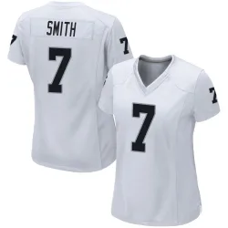 Women's Geno Smith Las Vegas Raiders No.7 Game Jersey - White
