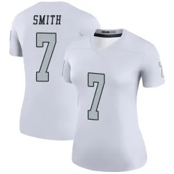 Women's Geno Smith Las Vegas Raiders No.7 Legend Color Rush Jersey - White