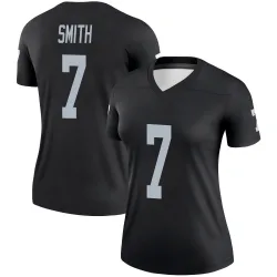 Women's Geno Smith Las Vegas Raiders No.7 Legend Jersey - Black