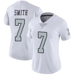 Women's Geno Smith Las Vegas Raiders No.7 Limited Color Rush Jersey - White