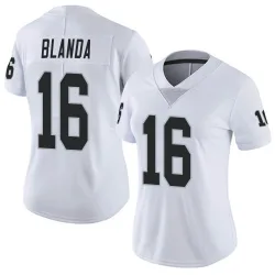 Women's George Blanda Las Vegas Raiders No.16 Limited Vapor Untouchable Jersey - White