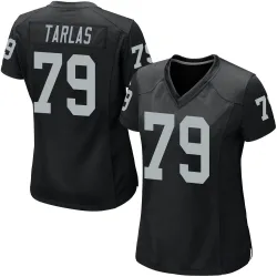 Women's George Tarlas Las Vegas Raiders No.79 Game Team Color Jersey - Black
