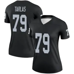 Women's George Tarlas Las Vegas Raiders No.79 Legend Jersey - Black