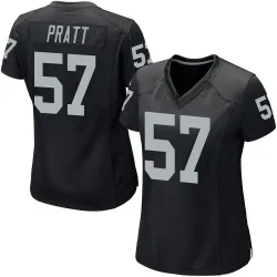 Women's Germaine Pratt Las Vegas Raiders No.57 Game Team Color Jersey - Black