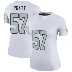 Women's Germaine Pratt Las Vegas Raiders No.57 Legend Color Rush Jersey - White