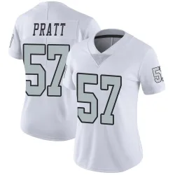 Women's Germaine Pratt Las Vegas Raiders No.57 Limited Color Rush Jersey - White
