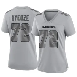 Women's Gottlieb Ayedze Las Vegas Raiders No.72 Game Atmosphere Fashion Jersey - Gray