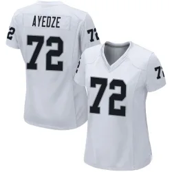 Women's Gottlieb Ayedze Las Vegas Raiders No.72 Game Jersey - White