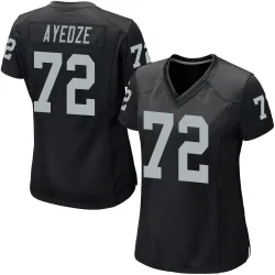 Women's Gottlieb Ayedze Las Vegas Raiders No.72 Game Team Color Jersey - Black