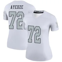 Women's Gottlieb Ayedze Las Vegas Raiders No.72 Legend Color Rush Jersey - White