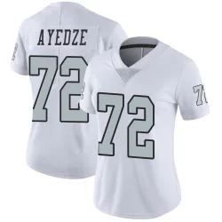 Women's Gottlieb Ayedze Las Vegas Raiders No.72 Limited Color Rush Jersey - White