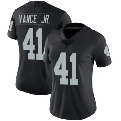 Women's Greedy Vance Jr. Las Vegas Raiders No.41 Limited Team Color Vapor Untouchable Jersey - Black