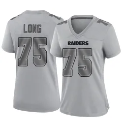 Women's Howie Long Las Vegas Raiders No.75 Game Atmosphere Fashion Jersey - Gray
