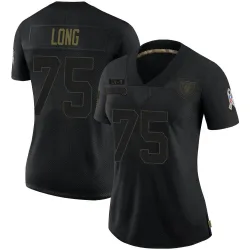Women's Howie Long Las Vegas Raiders No.75 Limited 2020 Salute To Service Jersey - Black