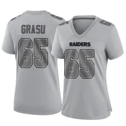 Women's Hroniss Grasu Las Vegas Raiders No.65 Game Atmosphere Fashion Jersey - Gray