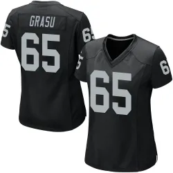 Women's Hroniss Grasu Las Vegas Raiders No.65 Game Team Color Jersey - Black