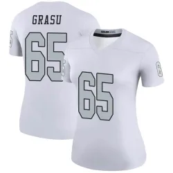Women's Hroniss Grasu Las Vegas Raiders No.65 Legend Color Rush Jersey - White