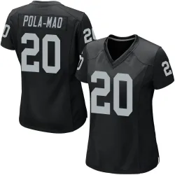 Women's Isaiah Pola-Mao Las Vegas Raiders No.20 Game Team Color Jersey - Black