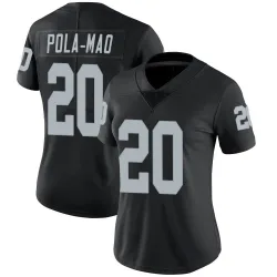 Women's Isaiah Pola-Mao Las Vegas Raiders No.20 Limited Team Color Vapor Untouchable Jersey - Black