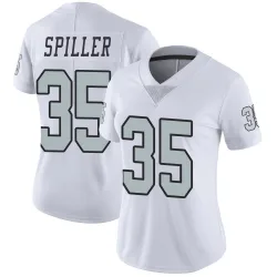Women's Isaiah Spiller Las Vegas Raiders No.35 Limited Color Rush Jersey - White