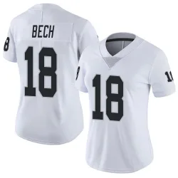 Women's Jack Bech Las Vegas Raiders No.18 Limited Vapor Untouchable Jersey - White