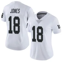 Women's Jack Jones Las Vegas Raiders No.18 Limited Vapor Untouchable Jersey - White