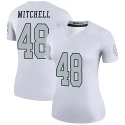 Women's Jackson Mitchell Las Vegas Raiders No.48 Legend Color Rush Jersey - White