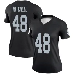 Women's Jackson Mitchell Las Vegas Raiders No.48 Legend Jersey - Black