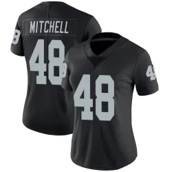 Women's Jackson Mitchell Las Vegas Raiders No.48 Limited Team Color Vapor Untouchable Jersey - Black