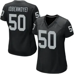 Women's Jacob Bobenmoyer Las Vegas Raiders No.50 Game Team Color Jersey - Black